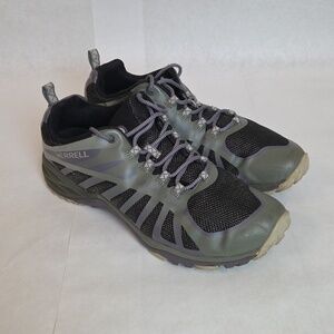 Merrell Women Siren Edge Q2 Olive and Black Trail Hiking Shoes Size 11